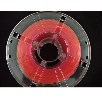 Good price Industria delle stampanti 3D 1000 g Filamento PLA di robustezza forte, trasparente, gradiente rosa rosso + arancione in linea