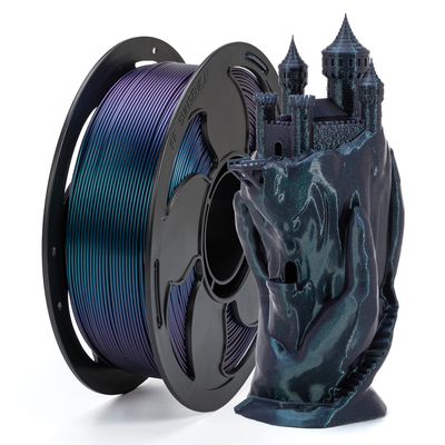 Good price Filament d'imprimante 3D 1,75 mm Filament de changement de couleur vert royal 1 kg Filament PLA+ en ligne