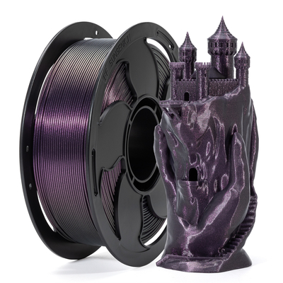 Good price Filament d'imprimante 3D en PLA + qui change de couleur étoilé violet Filament d'imprimante 1.75mm en ligne