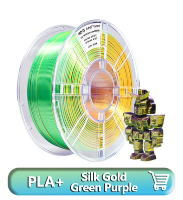 Good price Filato di stampa 3D PLA+ Filamento PLA Filato di stampa 3D Oro Verde Viola Filato di stampa 3D PLA Filamento 1.75mm in linea