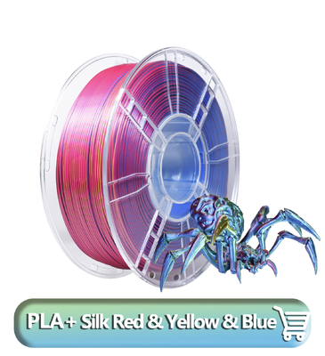Good price Filamenti di plastica 3D ad alta velocità di plastica 1,75 mm di seta rosso giallo blu plastica 3D in linea