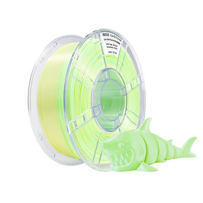 Good price PLA+ 3D Printer Filament 1.75mm Gradient Color Yellow Green White Multicolor PLA+ Filament 1kg /Spool สําหรับเครื่องพิมพ์ 3D FDM ออนไลน์