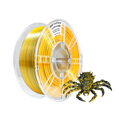 Good price Filamento per stampante 3D PLA+, oro nero 1,75 mm Filamento 3D a doppio colore 1 kg in linea
