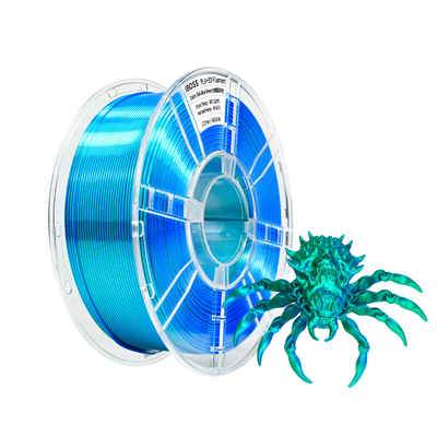 良い値段 PLA+シルク ダラ カラー 3D プリント フィラメント 1.75MM 青緑 PLA+ フィラメント 1000g オンライン