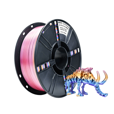 Good price Filament d'imprimante 3D à arc-en-ciel PLA+ 1.75mm PLA+ Filament d'imprimante 3D à arc-en-ciel Silk Filament de changement de couleur rapide brillant en ligne