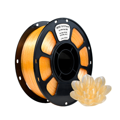 Good price iBOSS PLA+ Filamento 100% senza bolle Durezza migliorata Glitter Orange Per la stampa 3D in linea