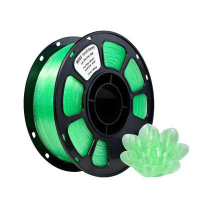 Good price PLA+ 3D Printing Filament Glitter Green Filament 1.75 มม. 1 กิโลกรัม วัสดุพิมพ์ PLA+ 3D ออนไลน์