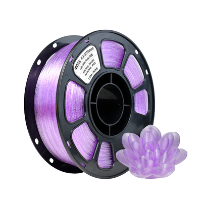 Good price Filato di stampante 3D PLA+ di alta qualità Glitter viola 1,75mm Durezza migliorata in linea