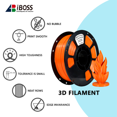 Good price iBOSS 3D Printer Filament 1.75MM Warna Darah Oranye PETG Filament on line