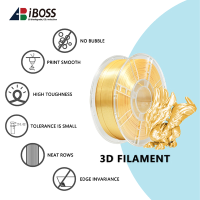 Good price 3D Printed Filament  High Strength  1.75mmSilk Vine Yellow  PLA+ filamentnt 1000g online