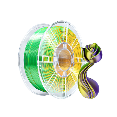Good price iBOSS High Toughness Silk Tri- Color PLA+ Silk Gold Green Purple 1.75mm 3D Printer Filament online