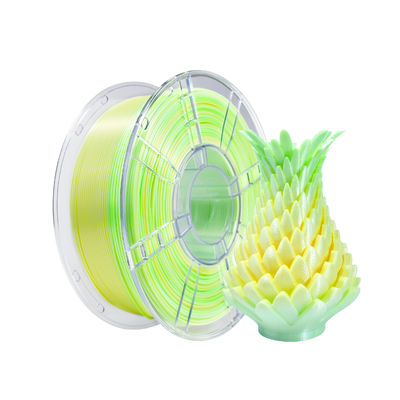 Un buon prezzo. Iboss PLA Gradient Filament Silk Gradient Yellow Green White PLA+ Filament 1.75mm 3d Printing Filament in linea